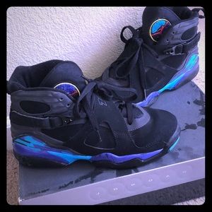 Air Jordan Aqua 8 Retro size 4.5 in Big Kids